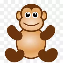 猴子脸剪辑艺术-悲伤的猴子脸