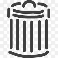 废物容器像素回收垃圾桶-卡通垃圾桶