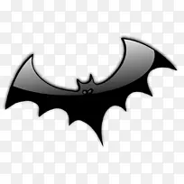 蝙蝠万圣节动画剪辑艺术-飞行女巫轮廓