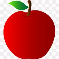 雪白苹果剪贴画-可爱的苹果剪贴画