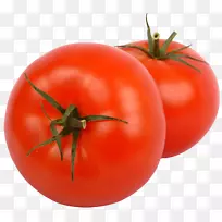 李子番茄蓝番茄-两个多汁的番茄