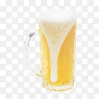 啤酒杯橙汁饮料-啤酒杯
