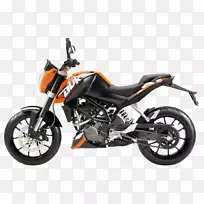排气系统摩托车发动机燃油喷射润滑-ktm 125公爵运动摩托车