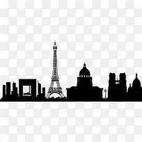 巴黎剪影天际线挂牌-巴黎巴布亚新几内亚照片