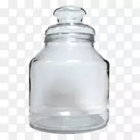 玻璃罐透明背景
