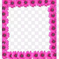 画框花粉红剪贴画-粉红色花框PNG照片