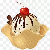 冰淇淋筒冰淇淋蛋糕那不勒斯冰淇淋-冰淇淋碗PNG照片