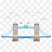 伦敦桥伦敦塔桥伦敦大本塔-塔桥