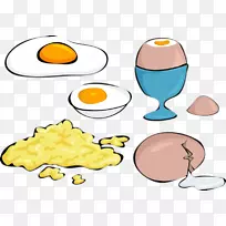 炒鸡蛋煎蛋早餐煮鸡蛋-早餐照片