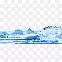 南极企鹅冰川冰山-冰山