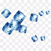 冰立方冰山-蓝色冰块