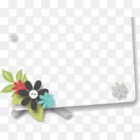 拼贴图案-优雅的花卉拼贴模板