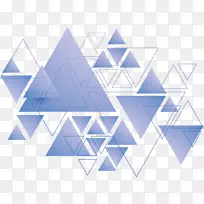 三角形几何-蓝色三角形