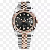 劳力士戴特手表钻石来源纽约珠宝-黑色劳力士手表男性手表