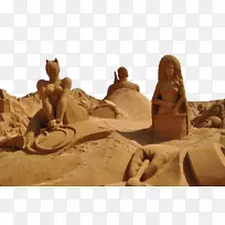 雕塑沙艺术与玩Youtube-创意沙雕公园