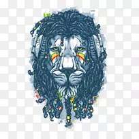锡安iphone 6加犹大的Rastafari狮子-嘻哈狮
