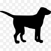 拉布拉多猎犬黑狗夹艺术-黑色小狗剪刀