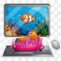 电脑鼠标电脑显示器电脑鼠标及鱼扣夹免费高清