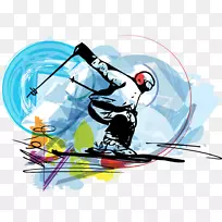 高山滑雪自由式滑雪