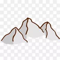 科罗拉多山脉剪贴画-山顶剪贴画