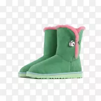 雪靴鞋-绿色雪靴的帮助