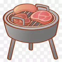 烤肉牛扒烤鸡烧烤坑和烤肉