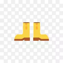 惠灵顿靴-黄色雨靴
