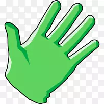 橡胶手套，医用手套，摄影，剪贴画.绿色清洁剪贴件