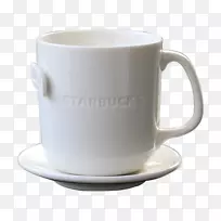 咖啡杯-纯白色星巴克杯