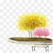 公园长凳-公园
