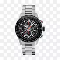 标签豪尔自动手表计时表运动.标签豪尔手表黑色男性手表