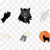 狗狼人插图-创意狼人