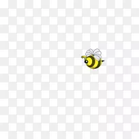 黄色品牌壁纸-蜜蜂动画
