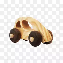 玩具模型汽车设计师-棕色创意玩具车