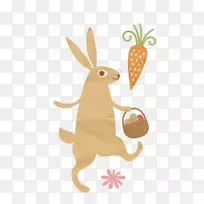 复活节兔子剪贴画-袋鼠