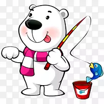 北极熊卡通-卡通北极熊