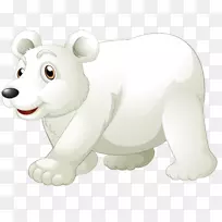 北极熊卡通-卡通北极熊