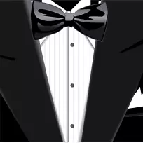 领结套装，黑色领带，燕尾服，正式服装-初级套装
