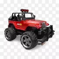 2007年吉普车模型汽车电池-红色玩具车吉普车游泳者