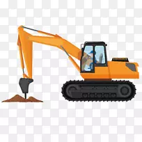 手提挖掘机重型设备建筑工程挖掘机