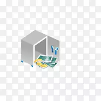 保险箱货币图标-3D保险箱