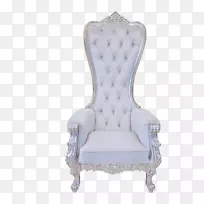 桌椅，王座，安妮女王式家具-白色椅子