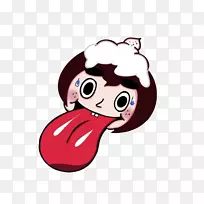 舌画-咬舌