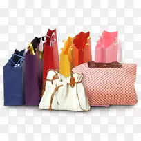 可重复使用的购物袋包装和标签.购物袋购物狂潮