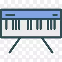 钢琴音乐键盘图标-钢琴