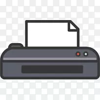 打印机3D计算机图形.打印机