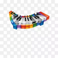 钢琴音乐键盘电子键盘免费小册子钢琴键盘装饰垫料