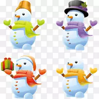 雪人剪贴画雪人
