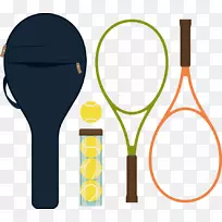 网球拍、羽毛球、网球球拍和网球