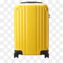 手提箱行李免费-黄色行李箱